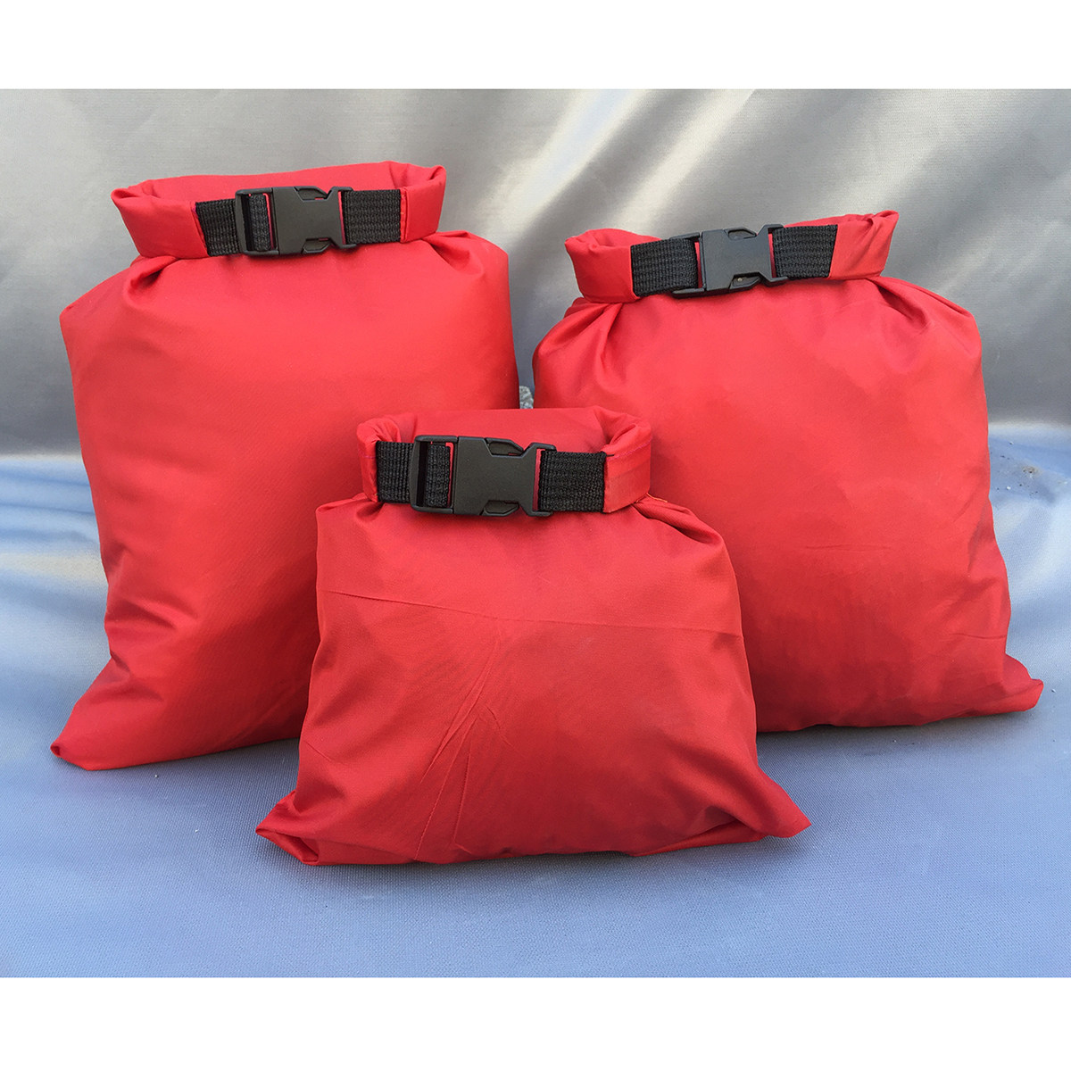 Fishing Kayak Storage Bag - 3Pcs Waterproof Dry Bag Pouch Nylon