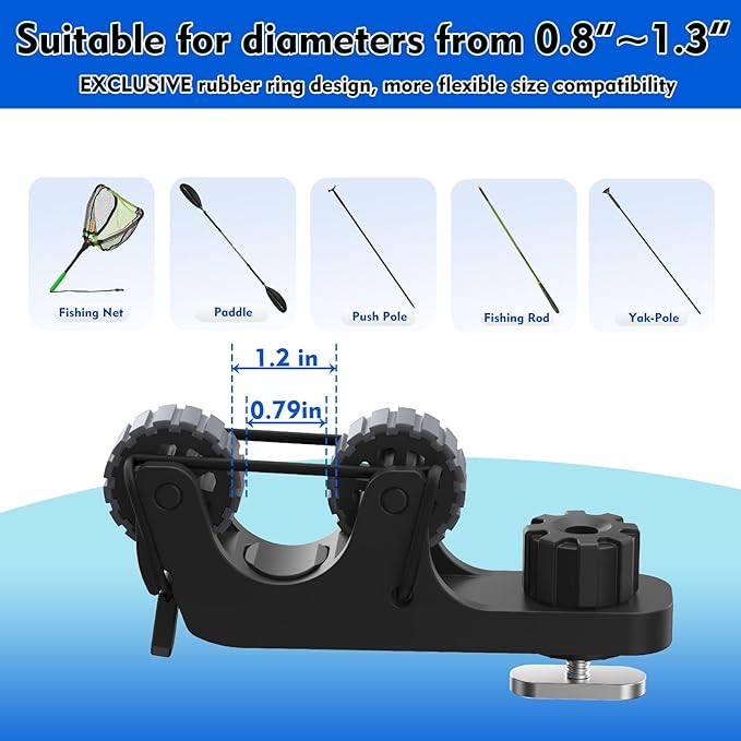 Kayak Paddle Holder Track Moun - Fishing Kayak Cart ulasan dan harga